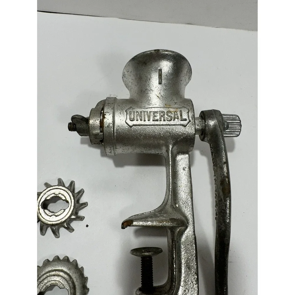 Vintage Cast‎ Iron UNIVERSAL #1 FOOD CHOPPER GRINDER Manual Working